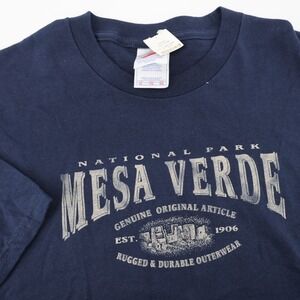 NEW Mesa Verde National Park Graphic T-Shirt Navy Mens XL Tennessee River